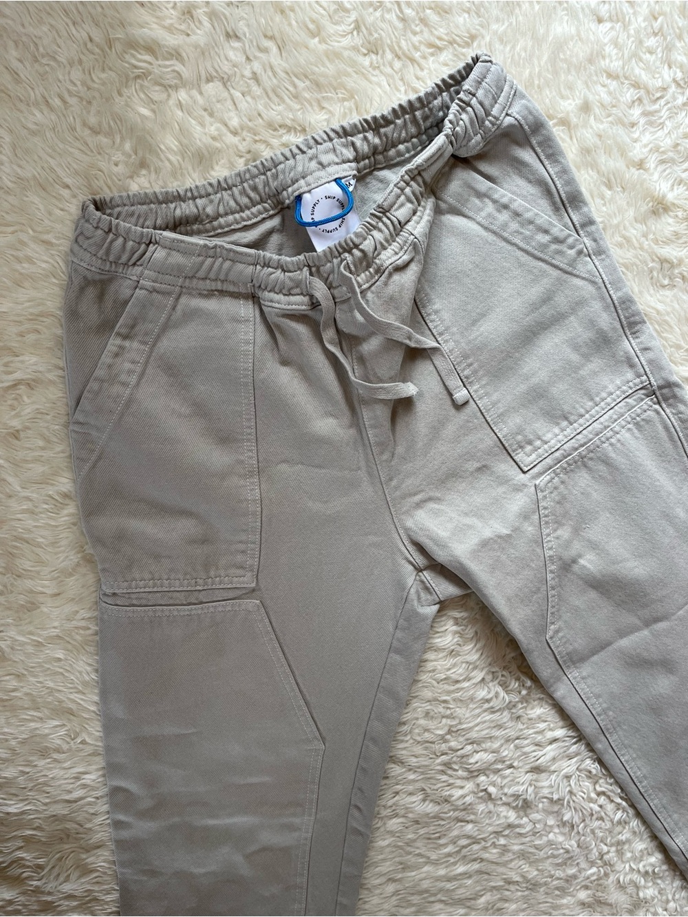 Ship Supply Cargo Pants Organic Cotton Double Knee Size M Texas USA